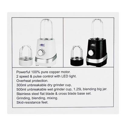 Anex Deluxe Grinder, 380W, Black, AG-645