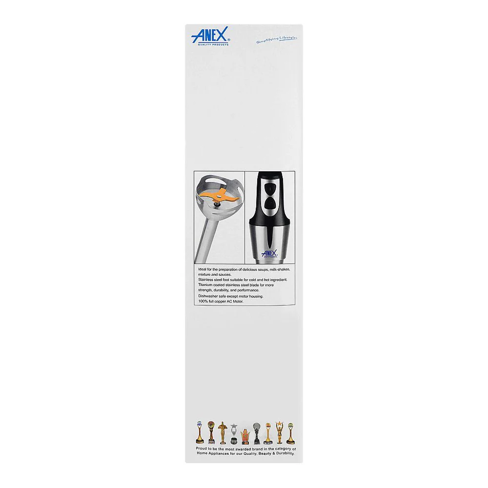 Anex Deluxe Hand Blender, 500W, AG-141