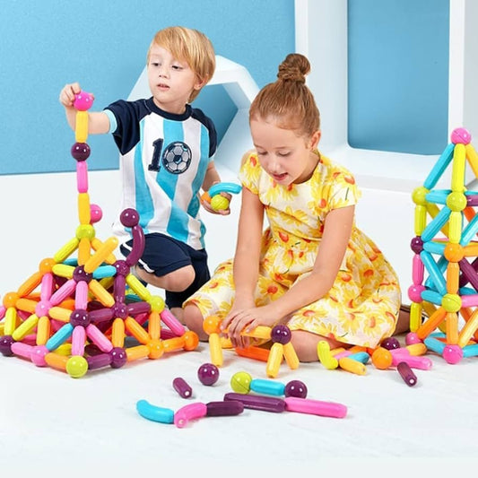Magnet Balls and Robs Set Toy,42PCS Magnetic Building Sticks Blocks, Magnetic Balls for Kids