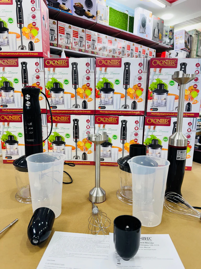 Cronier Professional Multifunction Hand Blender Set 1 Year Warranty