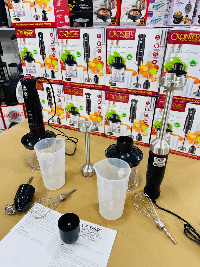 Cronier Professional Multifunction Hand Blender Set 1 Year Warranty
