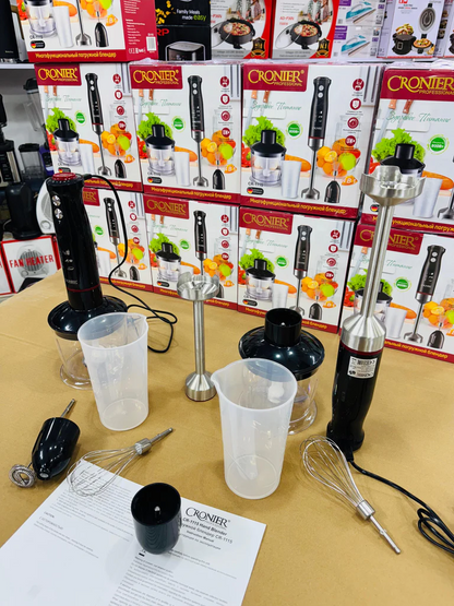 Cronier Professional Multifunction Hand Blender Set 1 Year Warranty