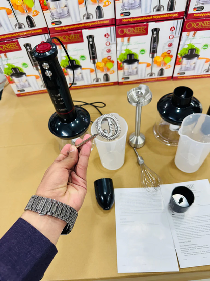 Cronier Professional Multifunction Hand Blender Set 1 Year Warranty